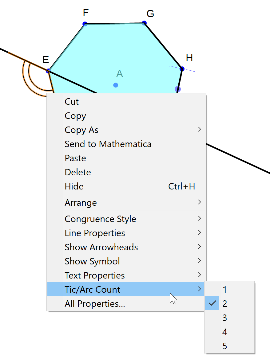Congruent Angle Annotation